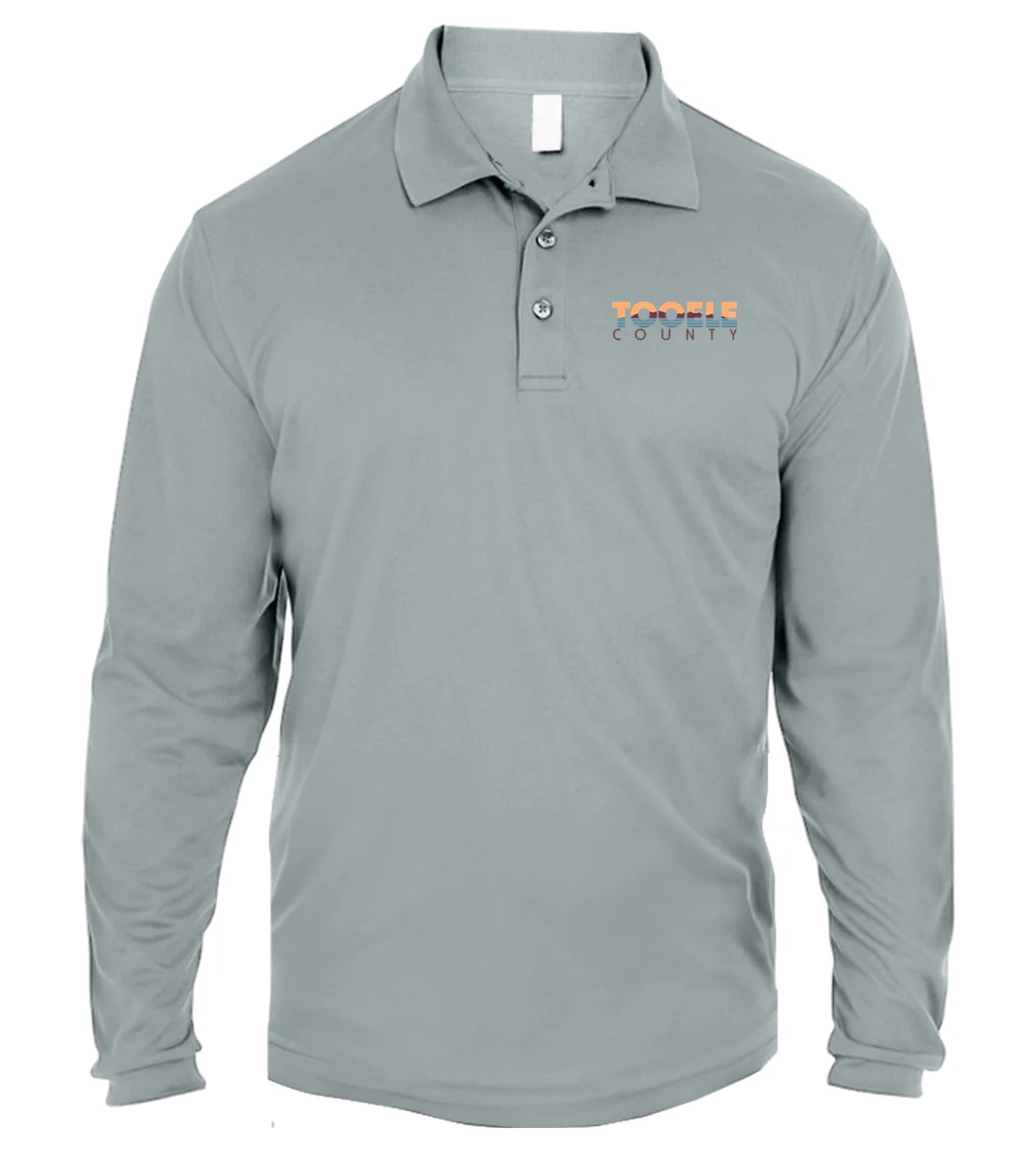 UltraClub Adult Cool & Dry Long-Sleeve Mesh Piqué Polo